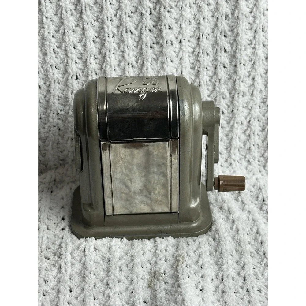 Vintage Boston Ranger 55 Pencil Sharpener 6 Hole Adjustable Selector